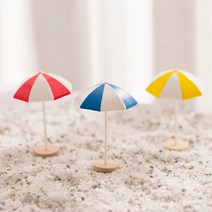 파라솔 미니어처 1p-여름인테리어 여름꾸미기 여름소품 여름디스플레이 만들기재료 계절장식 계절소품 DIY diy 취미 테라리움, 옐로우