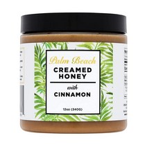 미국직구 시나몬이 함유 팜 비치 크림 꿀 휘핑 네츄럴 야생화 꿀 작은 배치 생꿀 및 여과되지 않은 퓨어 꿀 코셔 인증 12온스, 수량, 상세참조