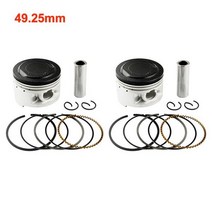 도로 열정 오토바이 49mm ~ 50mm 피스톤 링 키트 야마하 XV250 XC125 Cygnus XV 250 XC 125, 2sets 49.25mm