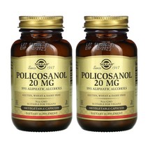 솔가 폴리코사놀 20mg 100베지캡슐 2통 쿠바산 사탕수수 policosanol, 2개