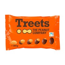 (런칭특가) TREETS 트릿츠 명품 땅콩 초코볼 185g 대용량 Treets 독일 땅콩 초콜릿 피넛 땅콩 스낵 공정무역 초콜렛