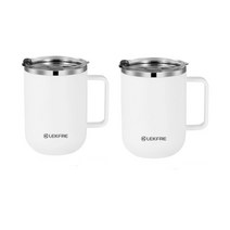 클래식 진공 보온 보냉 머그컵 2개, 화이트  2개, 500ml