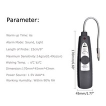 냉매 누설 탐지기 에어컨 가스 누출 사운드 앰프가 있는 hvac 누출 감지기 light