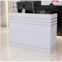 매장 업소용 카운터 입식 테이블 계산대 프런트 캐비닛 안내데스크, 화이트 베이직 + 120x38x90cm