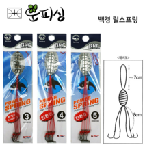 운피싱 백경 릴스프링 민물 원투낚시 떡밥 바늘 채비 바다 겸용