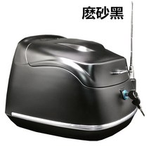 오토바이 탑박스 알루미늄 배달통 가방 배달가방꼬리 상자 큰 거북이 왕 전기 자동차 꼬리, 철제 베이스 플레이트가 있는 매트 블랙