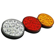 화물차 용달 중장비 LED 1구 차폭등 후진등 12V 24V 버스 전구 벤츠 사이드 2.5톤 덤프자동차 볼보 대형트럭 램프 메가 추레라 공사차 25인승 윙바디, 24V 1구 화이트