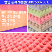 방염 폴리계란판 방음재 흡음재, 연보라, 1개