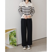 겨울 기모 데일리팬츠 밍크기모 밴딩 와이드 통바지 날씬해보이는바지 하체비만바지