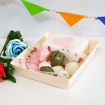 쭈bapha_PC07 샌드정사각(핑크)2세트 10매 단체도시락용기 도시락통 소풍 일회용 포장 종이 김밥♥LtMS, ♥myside!, ♥myside!