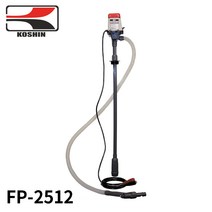 코신 전동 드럼 펌프 FP-2512 DC12V 자바라 주유기 급유기, FP-2512개