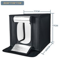 SH 40cm 60cm 80cm 스튜디오 사진 링 LED 라이트 박스 5pc 컬러 배경 탁상 라이트 박스 사진 소프트 촬영, 03 77CMx77CMx80CM