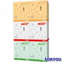 ForU296 크리넥스 정사각티슈 콤비 박스 100매6개 화장지 생활용품 각티슈 휴지류