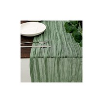 테라코타 테이블 러너 웨딩용 치즈 클로스 코튼 거즈 8 개 12 24, 8Pcs, Sage Green