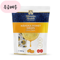 마누카헬스 마누카 허니 드롭 캔디 레몬/프로폴리스맛 MGO400 250g NZ [안전포장], 1개