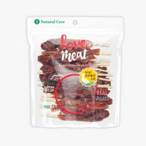 네츄럴코어 러브미트 미니 스테이크 160g 고기스틱 고기간식 강아지 간식 애견 휴먼그레이드 소고기 양고기 연어 천연간식 우피껌, 러브미트 미니 오리말이스틱 160g