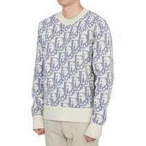 [디올옴므] 디올 오블리크 자카드 193M638AT393 084 남자 울 니트 스웨터