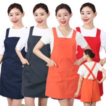 레뷰가운 생활방수 엑스형 앞치마 찍찍이형 M WAE26, 다크그레이, 1개