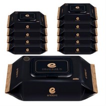 앙블랑 프리미엄 블랙 아기물티슈 캡형, 31팩, 70매