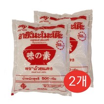태국 미원 AJINO MOTO 아지노모토 BOT NGOT MI CHINH 500g 2개, 1세트