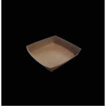 더착한팩 사각 종이트레이 4종 크라프트 접시 100개, 크라프트 트레이 무지 C12(100개)