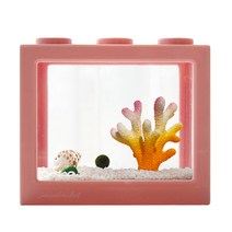 세남자바스켓 언더더씨 국산 마리모 DIY 세트 키우기-마리모(소), 옐로우핑크산호+흰자갈100g