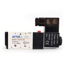 유압톱링크 Landsky 마스크 기계 실린더 원래 정품 2 위치 5 방향 솔레노이드, 4m320-10a ac220v