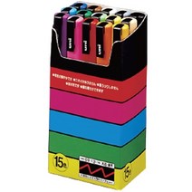 미쯔비시) POSCA 유니 포스카 마카세트 PC 3M15색