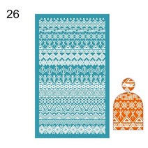 도자기공예 만들기 도구 물레 DIY폴리머 클레이 도구 실크 스크린 스텐실 도자기 용 점토에 크리스마스 인, 21 style 26