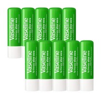 바세린 립테라피 케어스틱 알로에베라 립밤4.8g, 10개