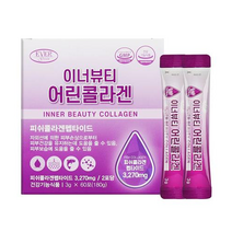 에버그린 이너뷰티 어린콜라겐 펩타이드 3 270mg 60포 1개월 건강기능식품 콜라겐 피부보습