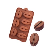 실리콘 몰드 커피빵7구 석고방향제 비누 틀 재료, 밤색커피빵7구