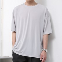 [오버나인] 남자 쿨링 오버핏 아이스 반팔티