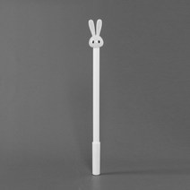 keke 토끼 볼펜 0.5mm 화이트 깜찍 중성볼펜 사무용품 케이케이컴퍼니, 상세페이지 참조