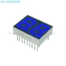 LED 전광판 모듈 간판 엘리베이터 광고10pcs 18 핀 5261AB 0.56 인치 2 자리 비트 7 세그먼트 파란색 LED, 한개옵션1, 02 0.56inch C-A