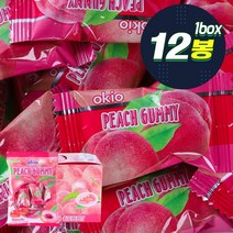 무팡3)1IJT_미성패밀리 오키오복숭아구미 80g 12입x2, 상세페이지 참조