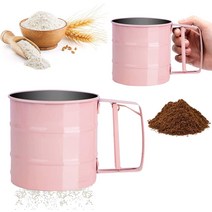 Stainless Steel Flour Sieve Pastry Sieve with Scale Powdered Sugar Cocoa, 페이지 표시가 우선합니다