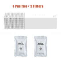 펫공기청정기 미니 공기 살균기 자동차 공기청정기 Youpin PETKIT-개 고양이 공기 청정기 애완 동물 탈취기, 02 Purifier w 2 Filters