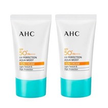 AHC UV차단 아쿠아 모이스트 선크림 50mlX2개 / SPF50+ PA++++