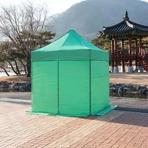 학교 축제 운동회 행사 바람막이 천막 캐노피 그늘막 점포 튼튼한 내구성, 32mm스틸 일체투명풀 2X2, 블루