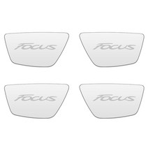 차량 호환 부품 교체용 포드 포커스 2012-2018 액세서리 자동차 스타일링을위한 4pcs 스테인레스 스틸 인테, 03 Focus silver