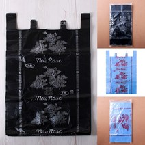 손잡이 봉투 비닐 봉지 7호 50매 시장 도매 포장 다용도 질긴 이사 큰 57x84cm, 청색(1218989)