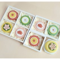 보니솝 전통문양 비누 세안 천연 수제 비누 답례품 선물, 2구(클로렐라+핑크클레이), 투명슬라이드