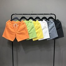 맨스토리 [M-2XL] 남여공용 다잉 피그먼트 5부 밴딩반바지