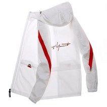 남자 여름 바람막이 블루종 배색 점퍼 홑겹 장마 아우터 얇은 여행 외출 경량 쿨자켓 40대