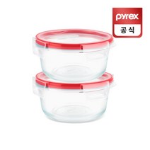 [파이렉스] 코렐 원형 프레쉬락 밀폐용기 950ml 2p세트, 상세 설명 참조