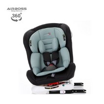 미네뜨맘 에어보스 영유아 카시트 스위벨 회전형 ISOFIX 플레쉬민트, 스위벨/어반그레이