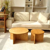 로스 원목 원형 티 테이블 거실 베란다 홈 카페 디자인 좌식 테이블, 400파이499068 34