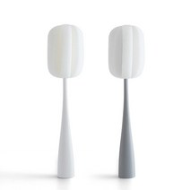 에버라인 세워두는 컵 세척브러쉬 부드러운 스펀지 솔, 1개, 화이트+그레이