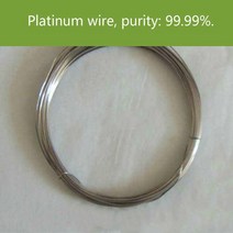 저온알루미늄용접봉 용융 용접순수 Pt 와이어 백금 전극 전기 영동 셀 순도: 99.99%., 07 0.08mmx50cm